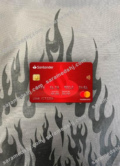 Spain Santander Bank mastercard photolook front